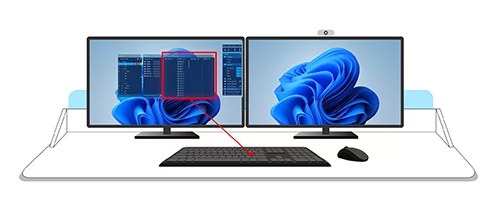 ไฮไลท์ของตัวรับสัญญาณ KVM Quad-View-HDMI