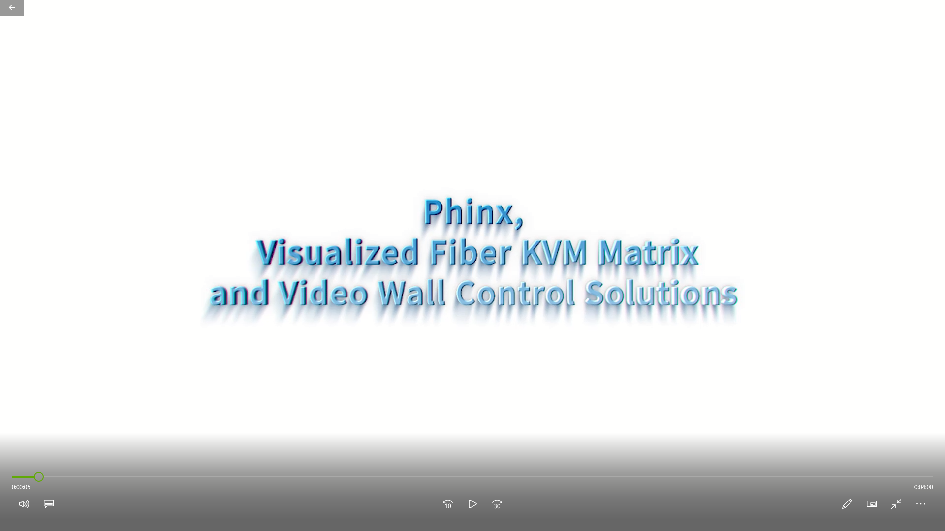 วิดีโอสาธิตเกี่ยวกับ Phinx Fiber KVM Matrix